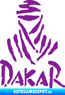 Samolepka Dakar 001 fialová
