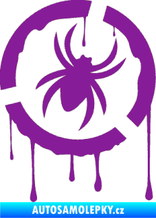 Samolepka Pavouk 001 - pravá fialová