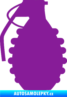 Samolepka Granát 002 levá fialová