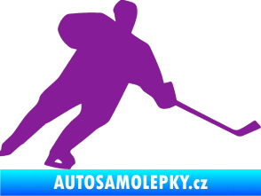 Samolepka Hokejista 014 pravá fialová