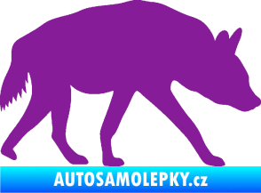 Samolepka Hyena 001 pravá fialová