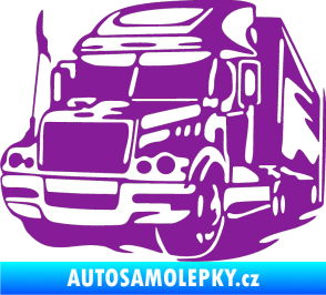 Samolepka Kamion 002 levá nákladní auto fialová