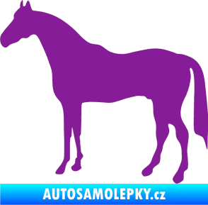 Samolepka Kůň 004 levá fialová