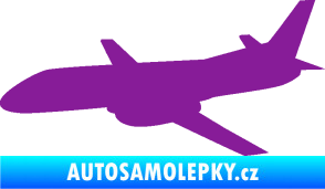 Samolepka Letadlo 004 levá fialová