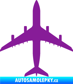 Samolepka Letadlo 005 fialová