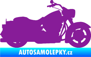 Samolepka Motorka 045 pravá Harley Davidson fialová