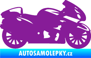 Samolepka Motorka 048 pravá silniční fialová