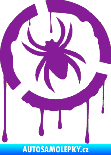 Samolepka Pavouk 001  levá fialová