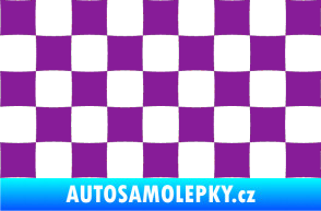 Samolepka Šachovnice 002 fialová