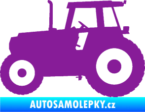Samolepka Traktor 001 levá fialová