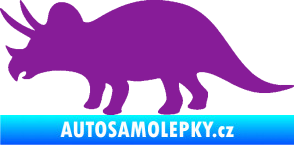 Samolepka Triceratops 001 levá fialová