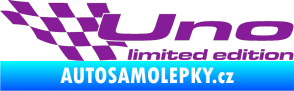 Samolepka Uno limited edition levá fialová