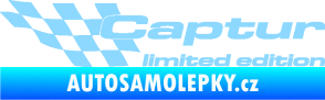 Samolepka Captur limited edition levá světle modrá