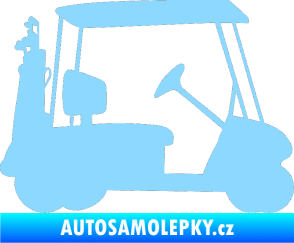 Samolepka Golfista 012 pravá světle modrá