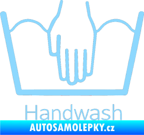 Samolepka Handwash ruční mytí světle modrá