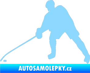 Samolepka Hokejista 002 levá světle modrá