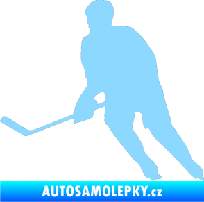 Samolepka Hokejista 013 levá světle modrá