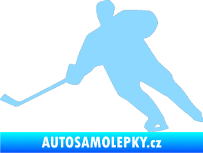 Samolepka Hokejista 014 levá světle modrá