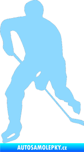 Samolepka Hokejista 022 levá světle modrá