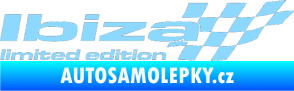 Samolepka Ibiza limited edition pravá světle modrá
