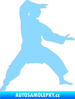 Samolepka Karate 006 pravá světle modrá
