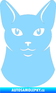 Samolepka Kočka 005 levá světle modrá