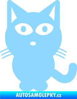Samolepka Kočka 034 levá světle modrá