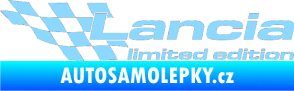 Samolepka Lancia limited edition levá světle modrá