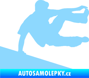 Samolepka Parkour 001 pravá světle modrá