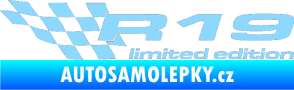 Samolepka R19 limited edition levá světle modrá