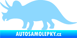 Samolepka Triceratops 001 levá světle modrá