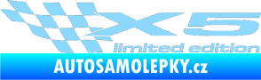 Samolepka X5 limited edition levá světle modrá