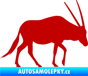 Samolepka Antilopa 001 pravá tmavě červená