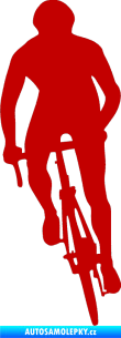 Samolepka Cyklista 006 levá tmavě červená