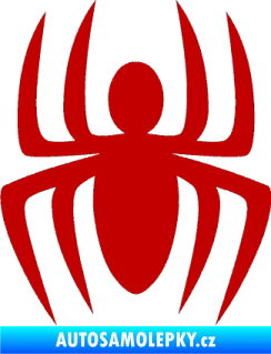 Samolepka Pavouk 005 tmavě červená