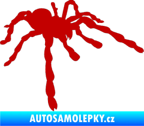 Samolepka Pavouk 013 - pravá tmavě červená