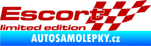 Samolepka Escort limited edition pravá tmavě červená