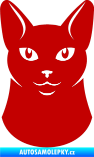 Samolepka Kočka 005 levá tmavě červená