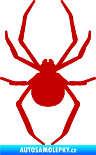 Samolepka Pavouk 021 tmavě červená