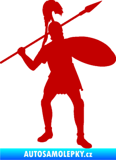 Samolepka Římský voják pravá tmavě červená