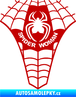 Samolepka Spider woman pavoučí žena tmavě červená
