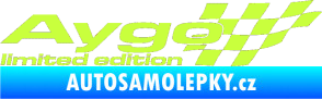 Samolepka Aygo limited edition pravá limetová