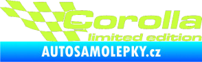 Samolepka Corolla limited edition levá limetová