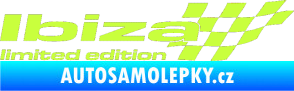 Samolepka Ibiza limited edition pravá limetová