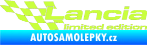 Samolepka Lancia limited edition levá limetová