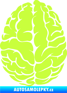 Samolepka Mozek 001 levá limetová