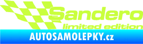 Samolepka Sandero limited edition levá limetová