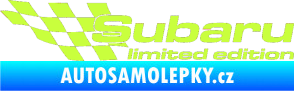Samolepka Subaru limited edition levá limetová