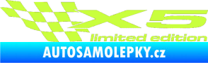 Samolepka X5 limited edition levá limetová