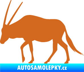 Samolepka Antilopa 001 levá oříšková